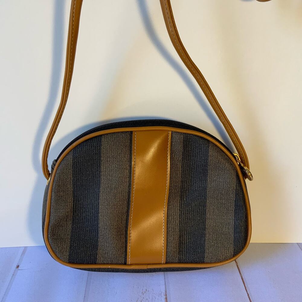 Italia Moda brown and tan small crossbody
